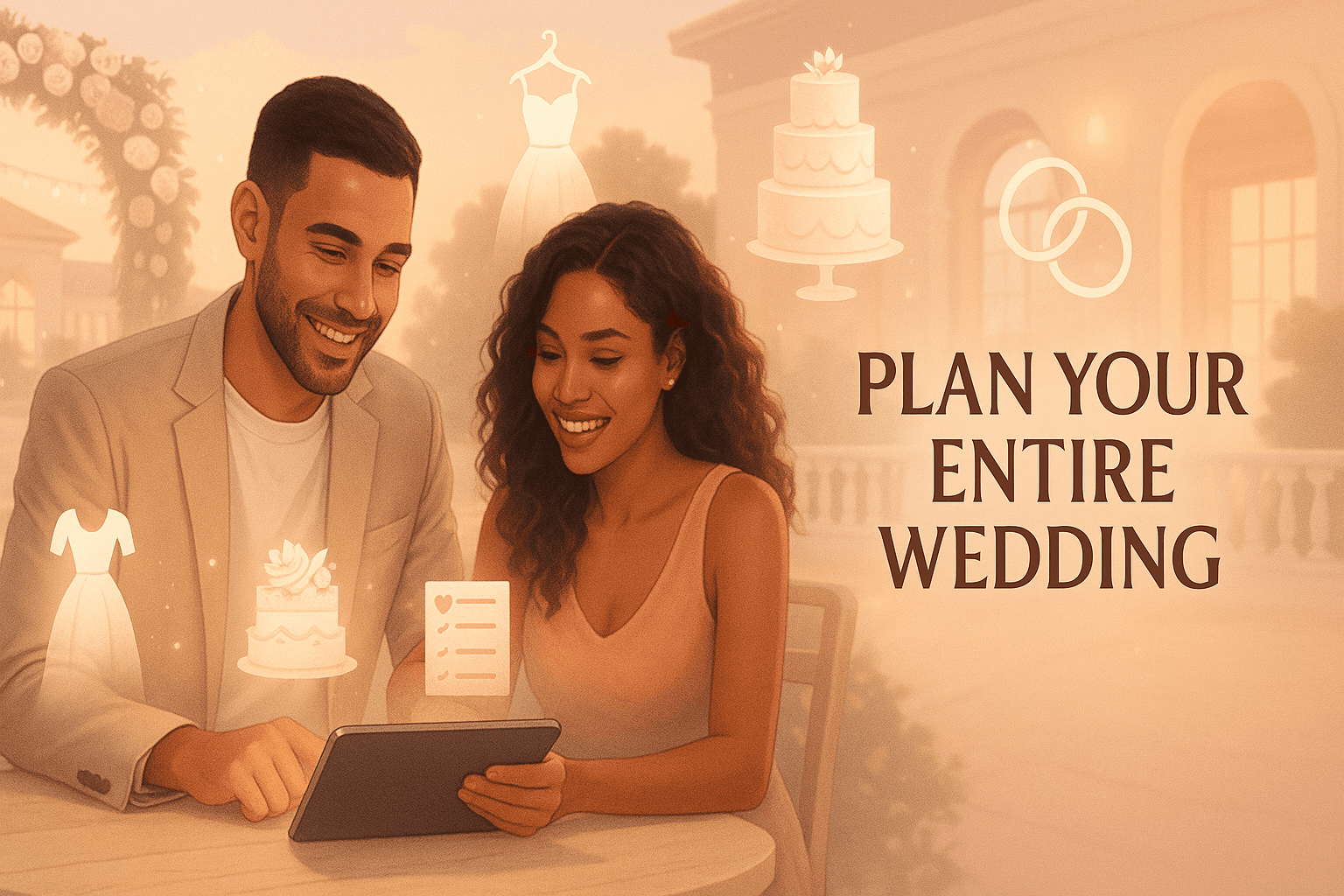 Wedding planner illustration